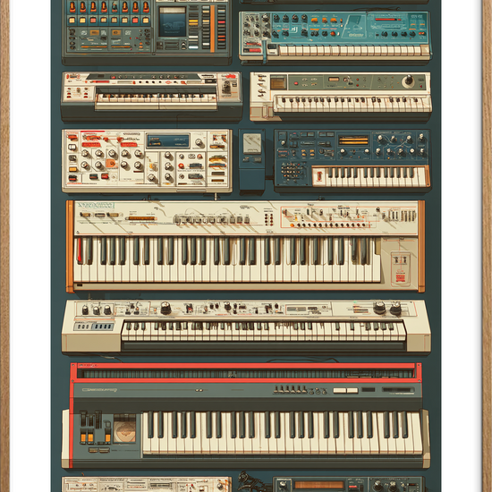 Tangenternes sagte sus - Oak Frame, With White Border