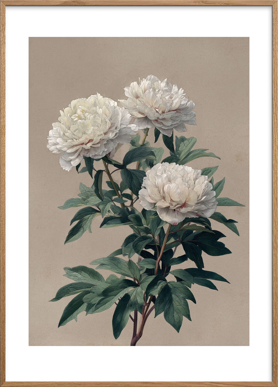 Duft af tavs sommer - Oak Frame, With White Border