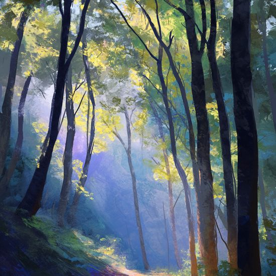 Morgenduggens stille sang - No Frame, No Border