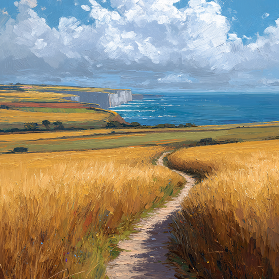 Havets hvisken langs stien - No Frame, No Border