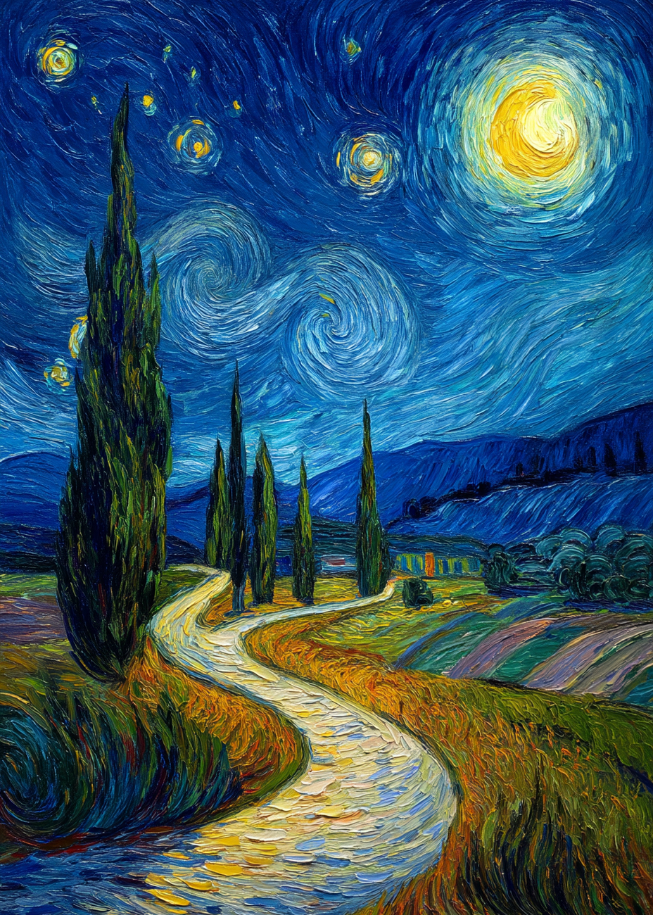 Nattens hvisken langs stien - No Frame, No Border