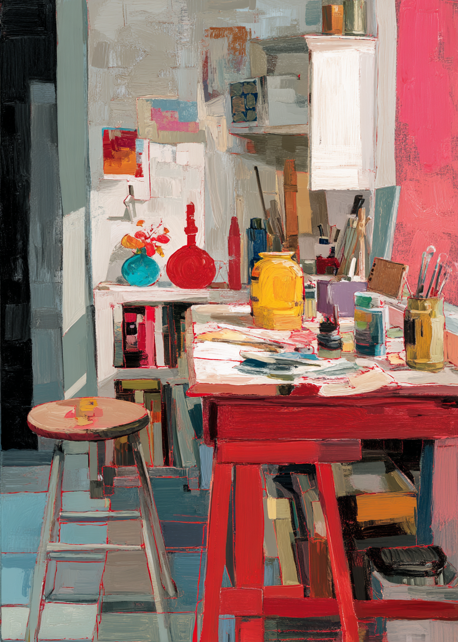 Rummet smager af pigment - No Frame, No Border