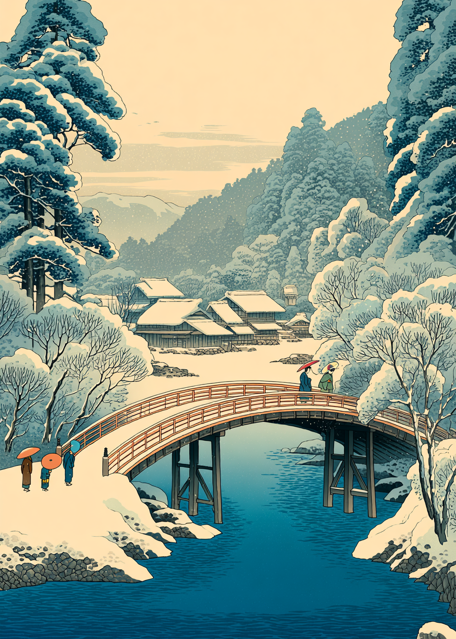 Sneen hvisker over broen - No Frame, No Border