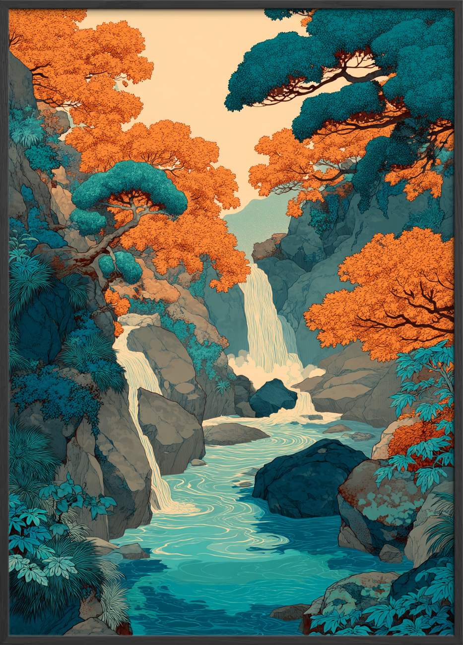 Vandets hvisken i kløften - Black Frame, No Border