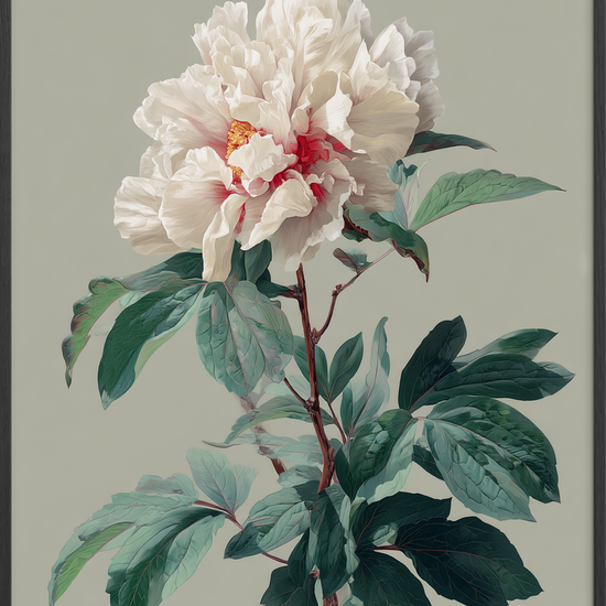 Suk fra silkeblød blomst - Black Frame, No Border