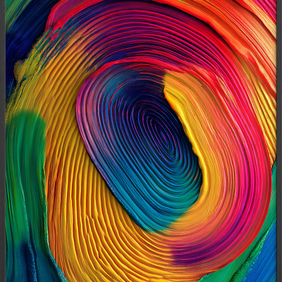 Tungen smager farvebrus - Black Frame, No Border