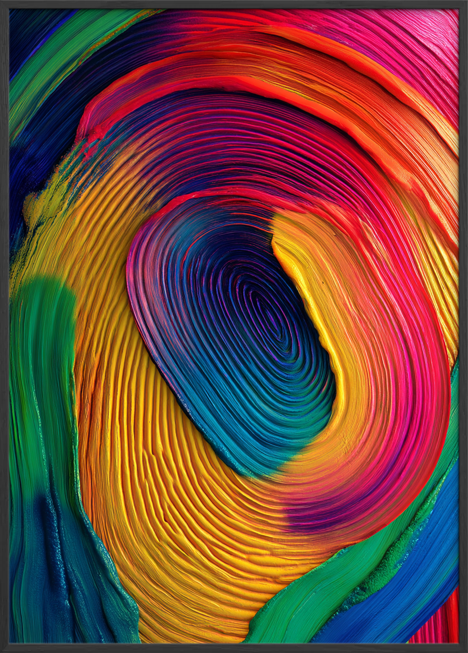 Tungen smager farvebrus - Black Frame, No Border