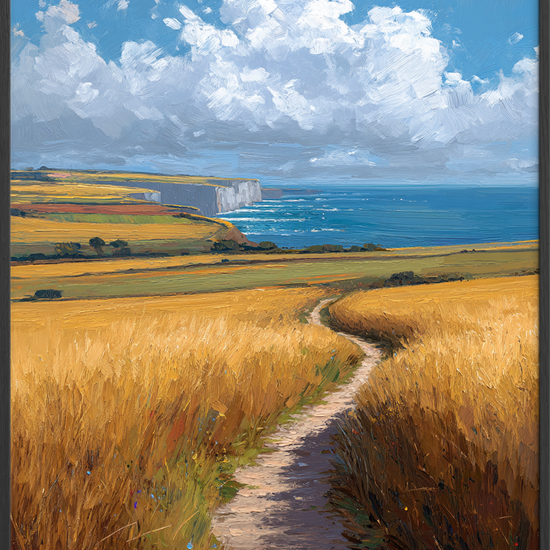 Havets hvisken langs stien - Black Frame, No Border