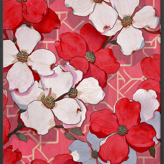 Fløjlsrødt sus af forår - Black Frame, No Border