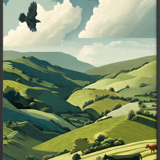 Skyernes hvisken over dalen - Black Frame, No Border