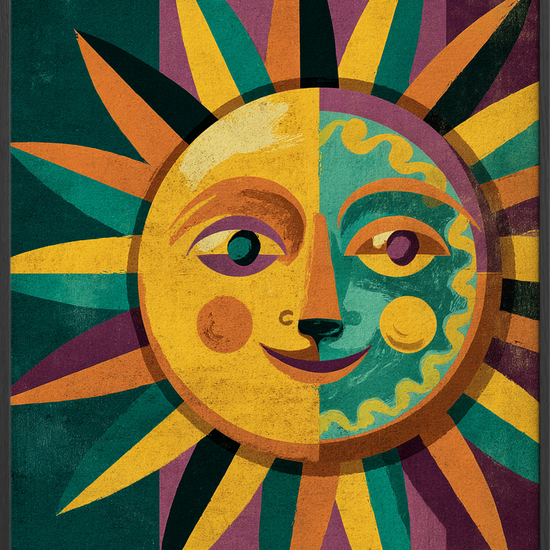 Solens lune hvisken - Black Frame, No Border