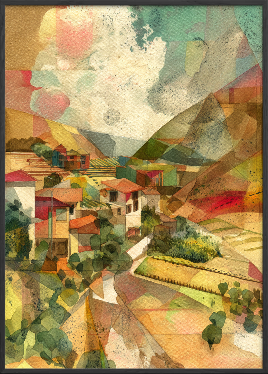 Lyden af fjernt landsbyliv - Black Frame, No Border