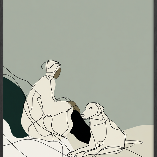 Hvisken af pels - Black Frame, No Border