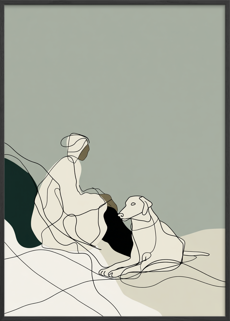 Hvisken af pels - Black Frame, No Border