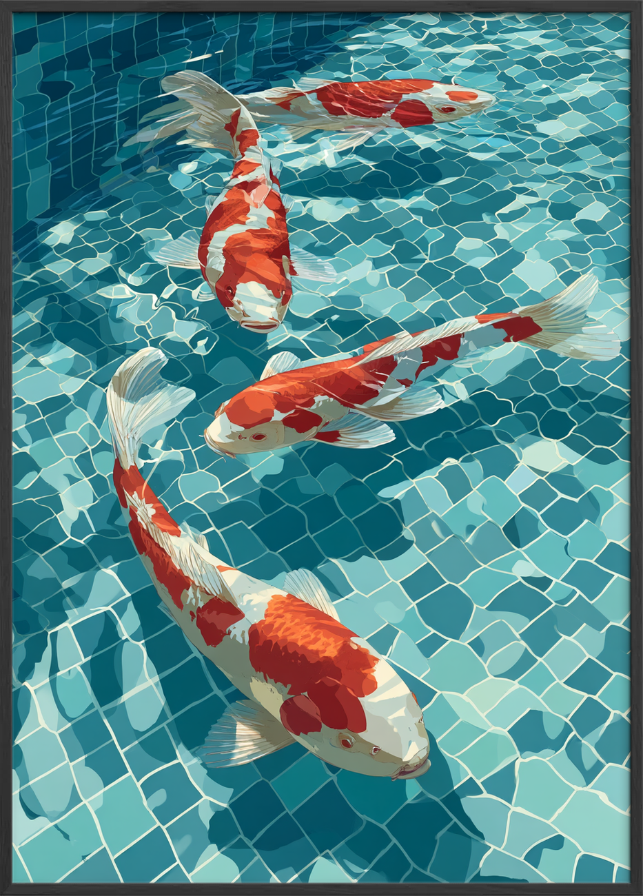 Silkesus af farvet skæl - Black Frame, No Border