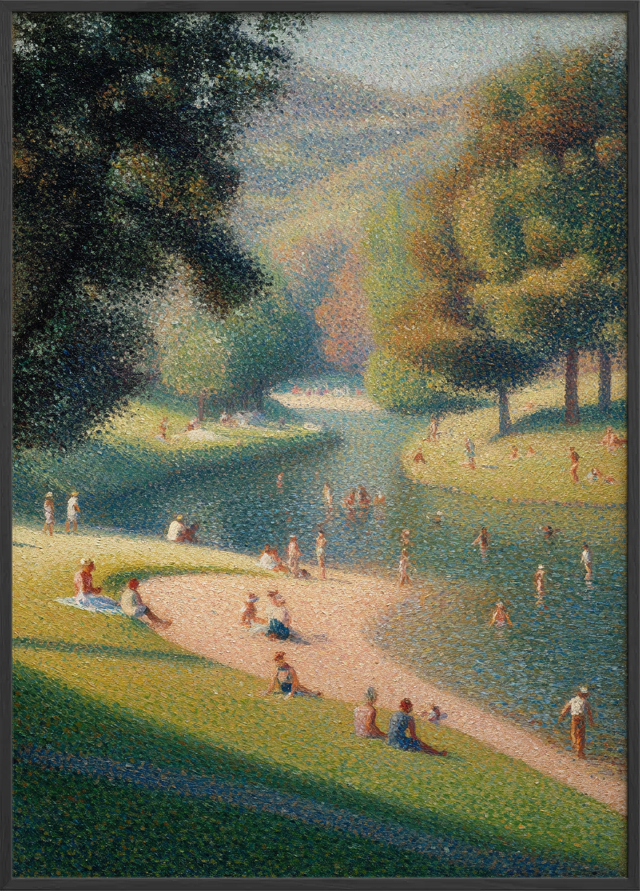 Sommerens sus i græsset - Black Frame, No Border