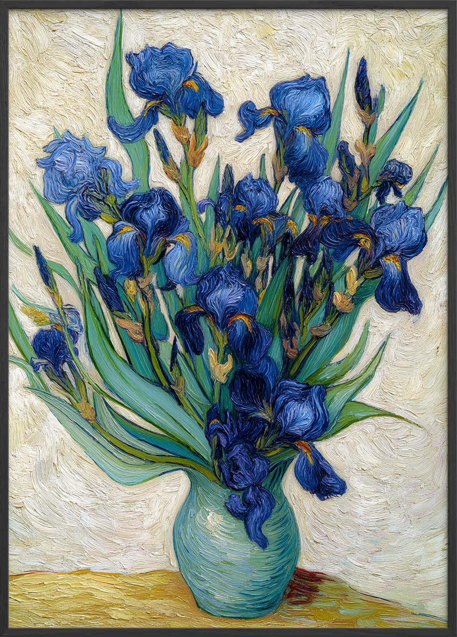 Blød blå hvisken - Black Frame, No Border