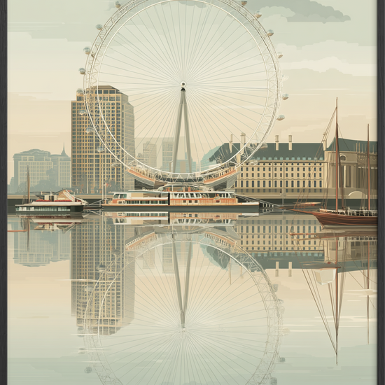 Sus over spejlende by - Black Frame, No Border