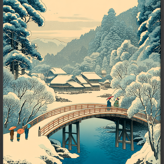 Sneen hvisker over broen - Black Frame, No Border