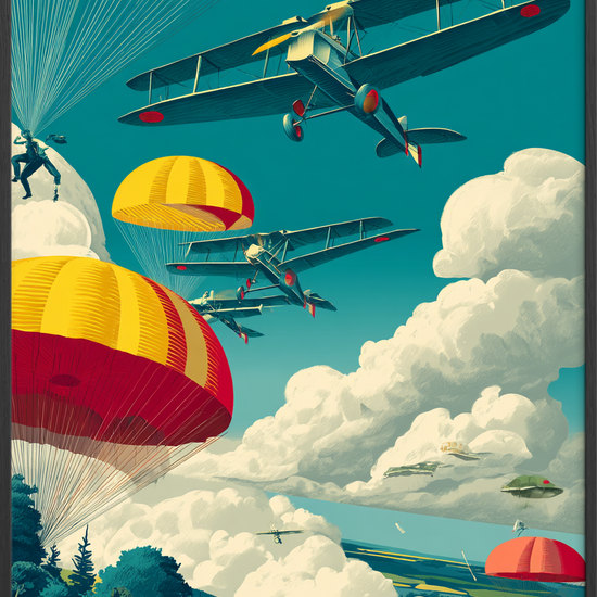 Luftens trommeslag i frit fald - Black Frame, No Border