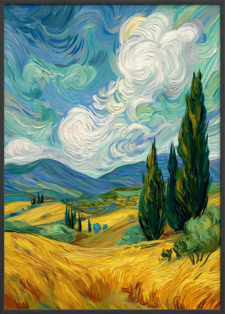 Vindens sang i gyldent hav - Black Frame, No Border