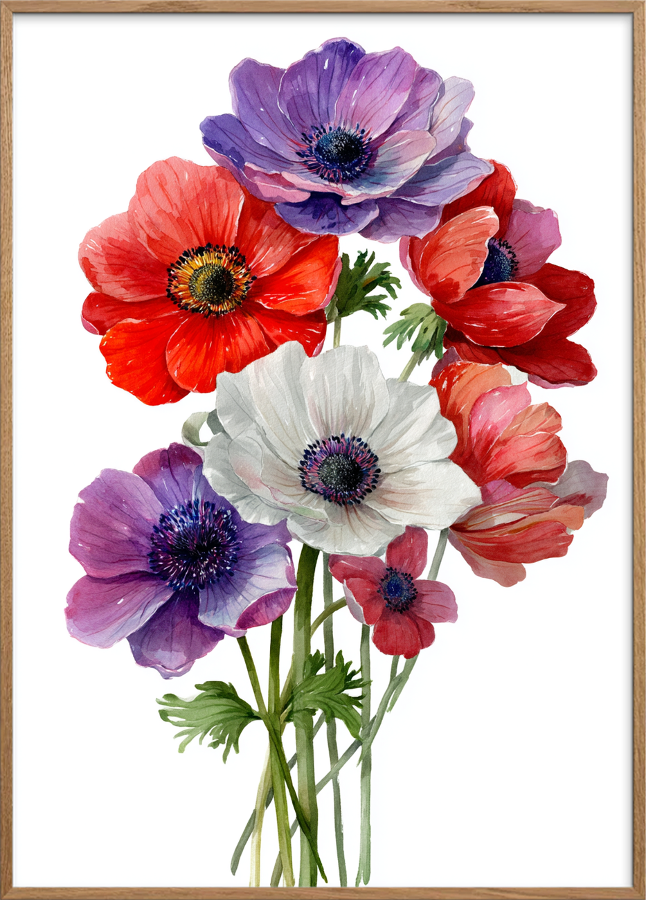 Hviskende farveklang - Oak Frame, No Border