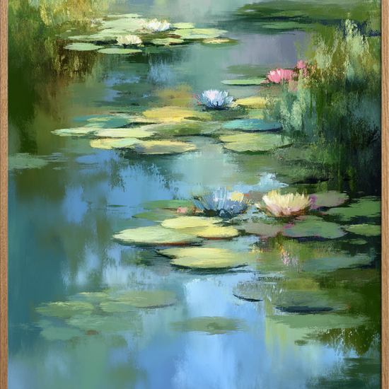 Vandliljens tause klang - Oak Frame, No Border