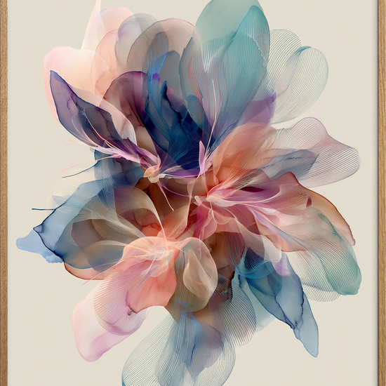 Suset af silke - Oak Frame, No Border