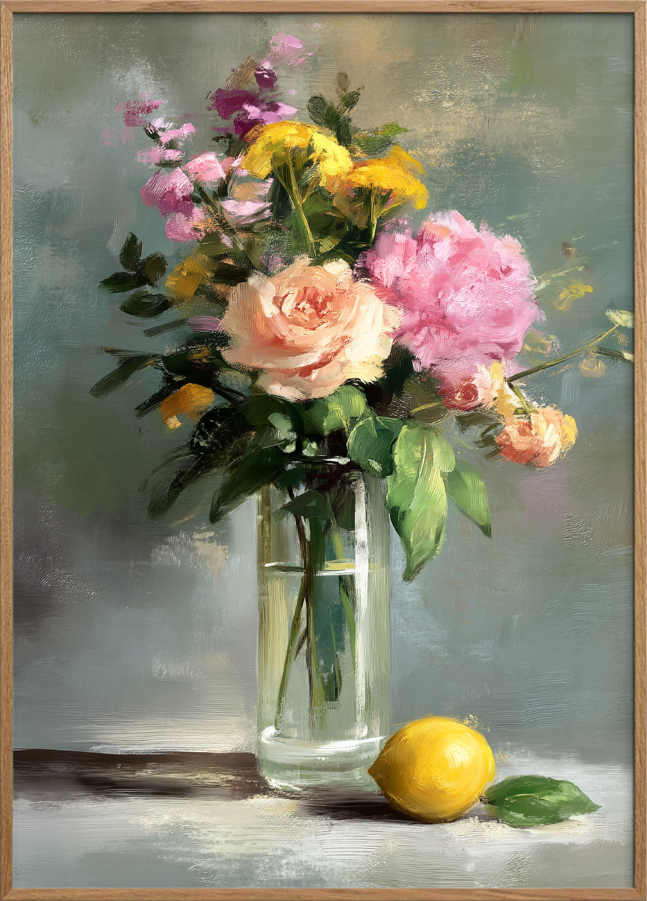 Duft af fløjl og citron - Oak Frame, No Border