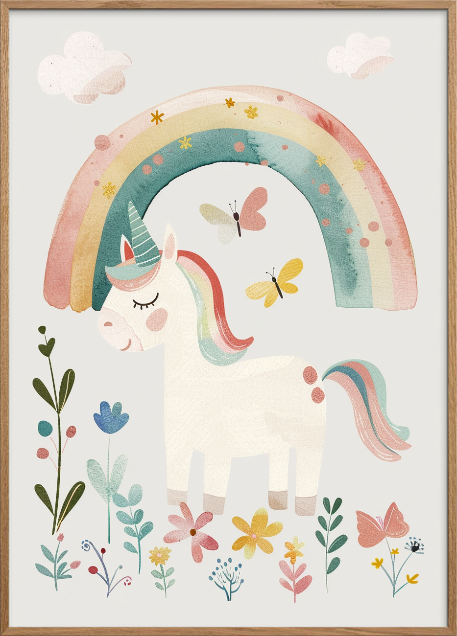 Enhjørningens stille melodi - Oak Frame, No Border