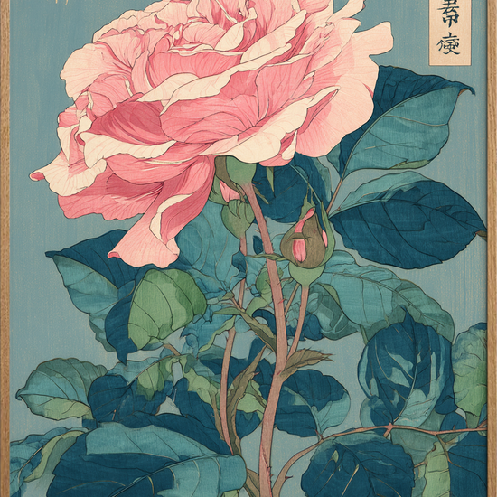 Duft af blød silke - Oak Frame, No Border