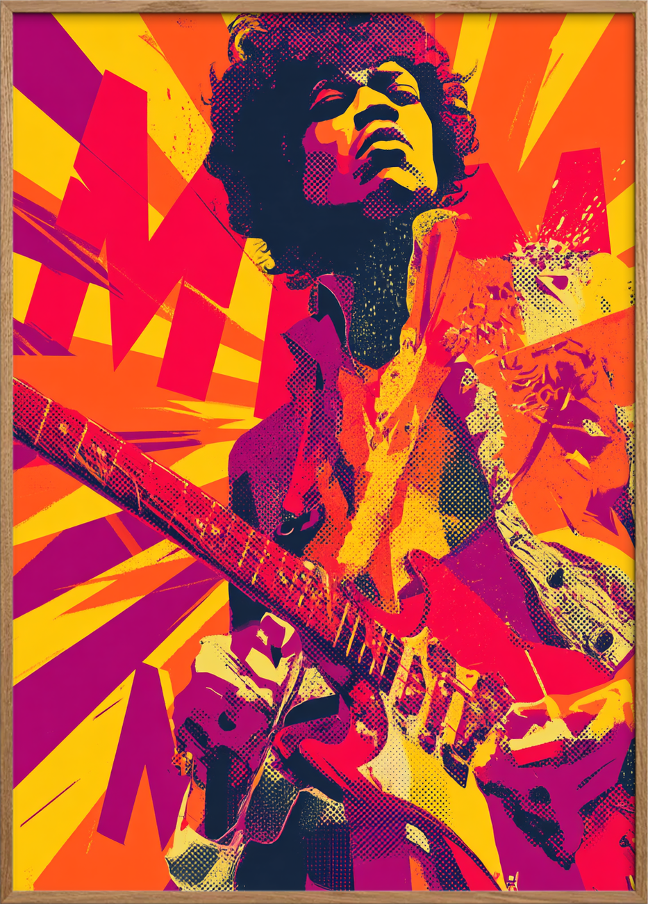 Elektrisk smag af sol - Oak Frame, No Border