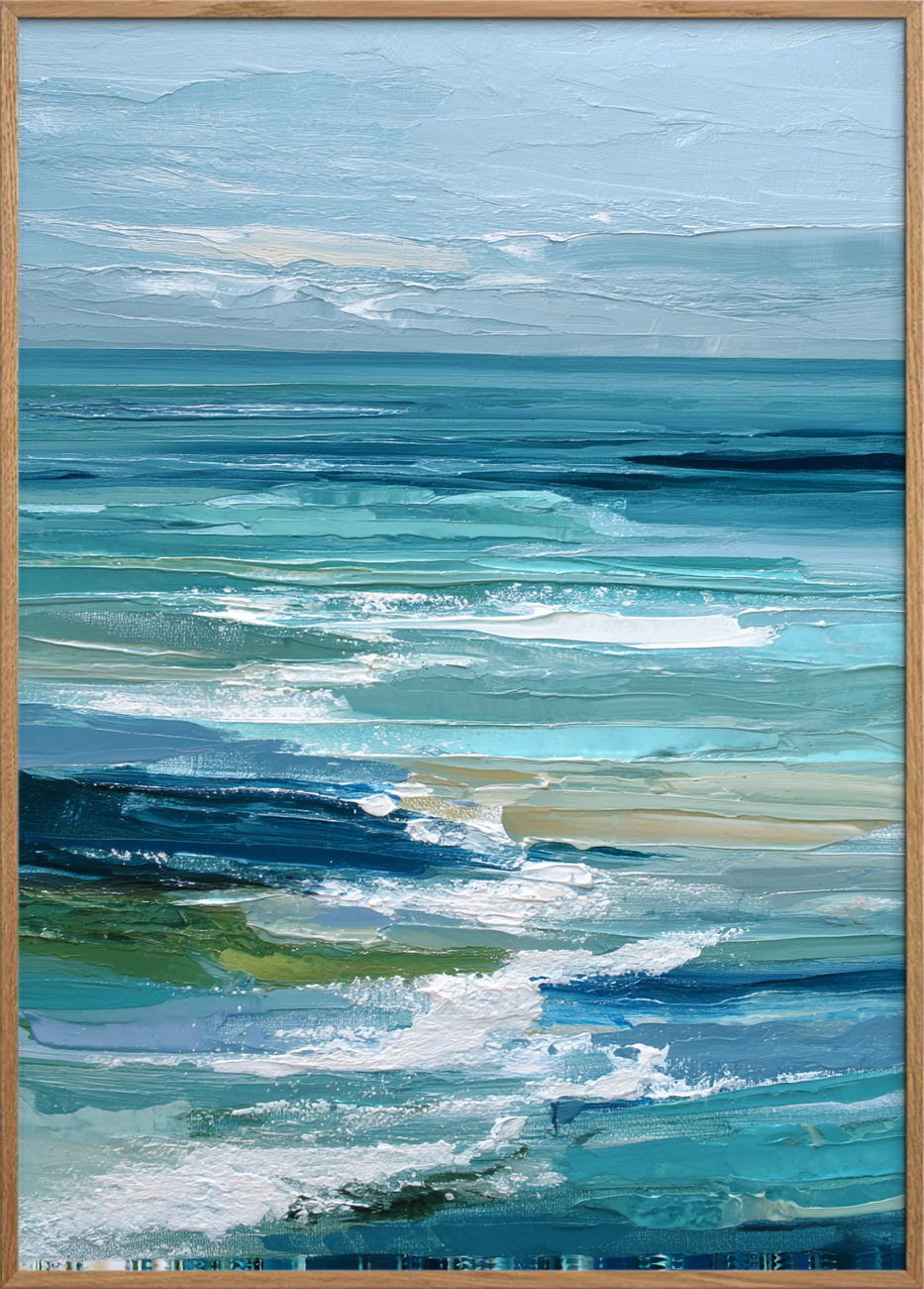 Havets klang i brystet - Oak Frame, No Border