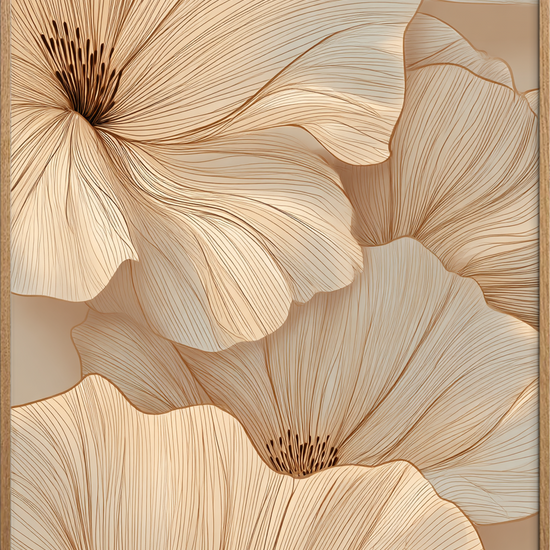 Hviskende fløjlsbølger - Oak Frame, No Border