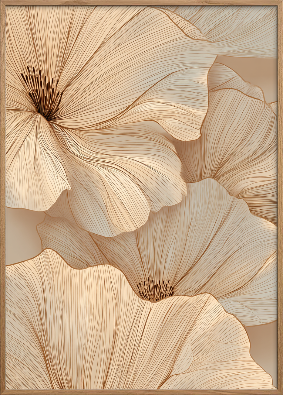 Hviskende fløjlsbølger - Oak Frame, No Border