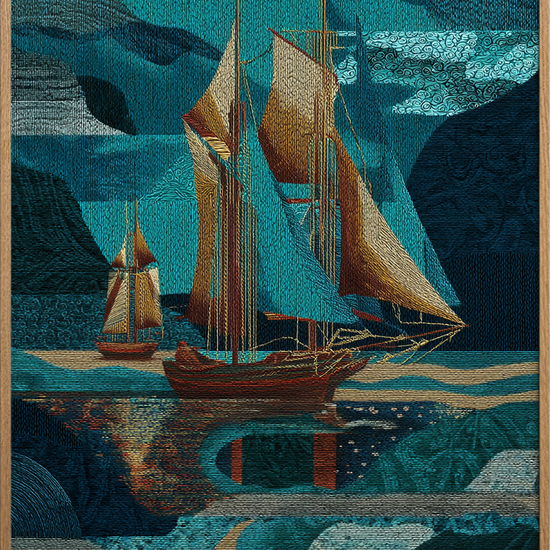 Sejlens sang under månen - Oak Frame, No Border