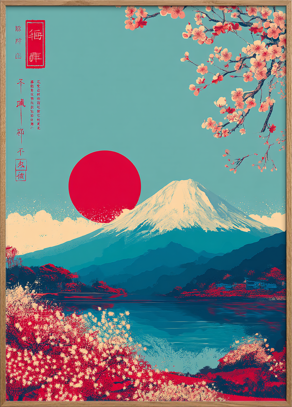 Solens stille klang - Oak Frame, No Border