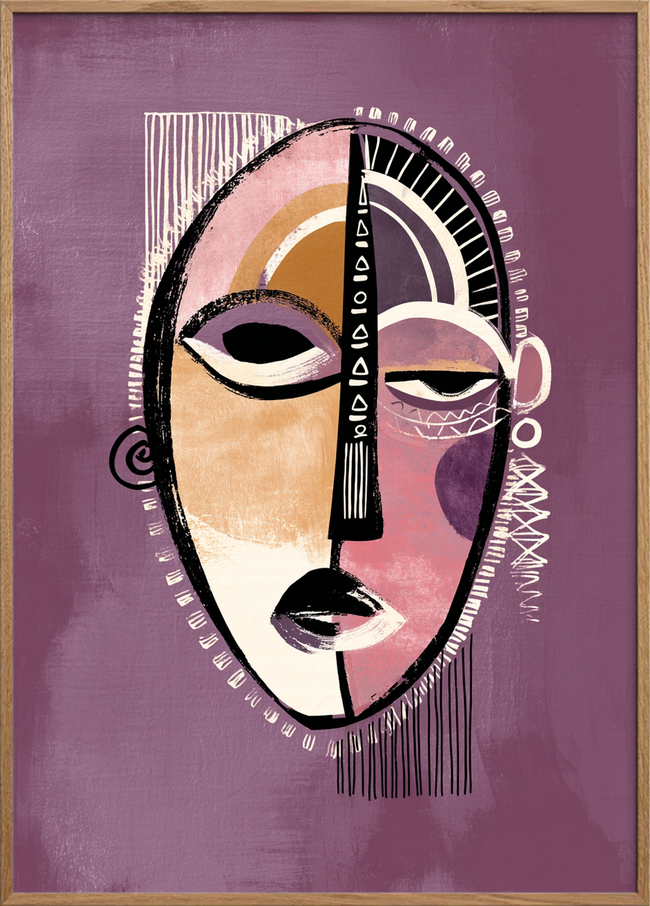 Stille rytme i ansigtet - Oak Frame, No Border