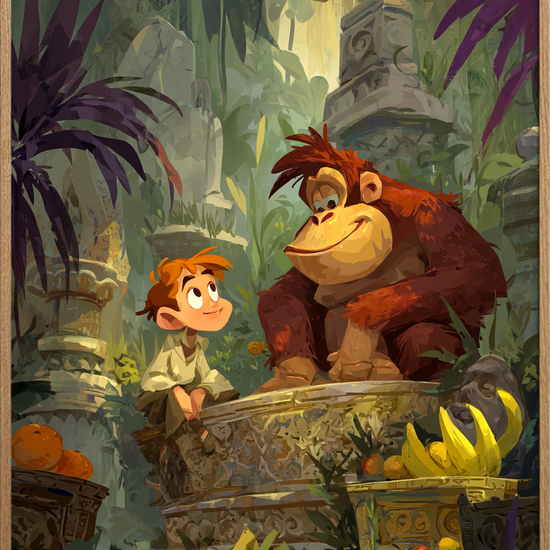 Smag af barndommens regnskov - Oak Frame, No Border