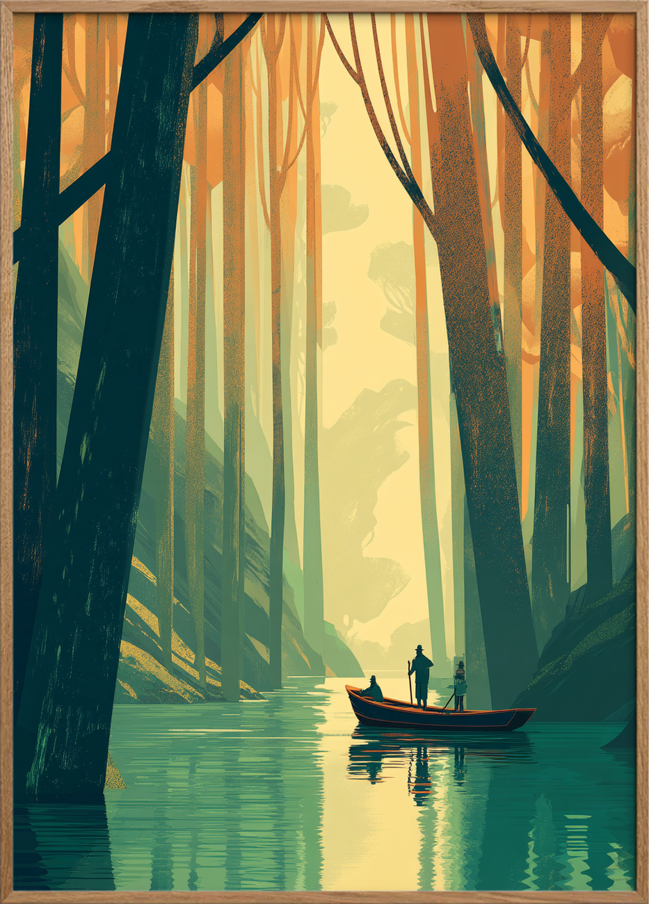 Skovens stille hvisken - Oak Frame, No Border