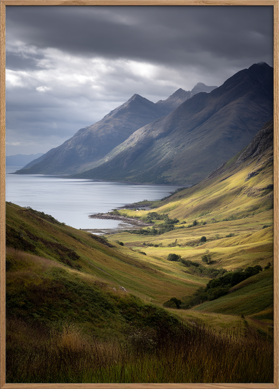 Havets hvisken i dalen - Oak Frame, No Border