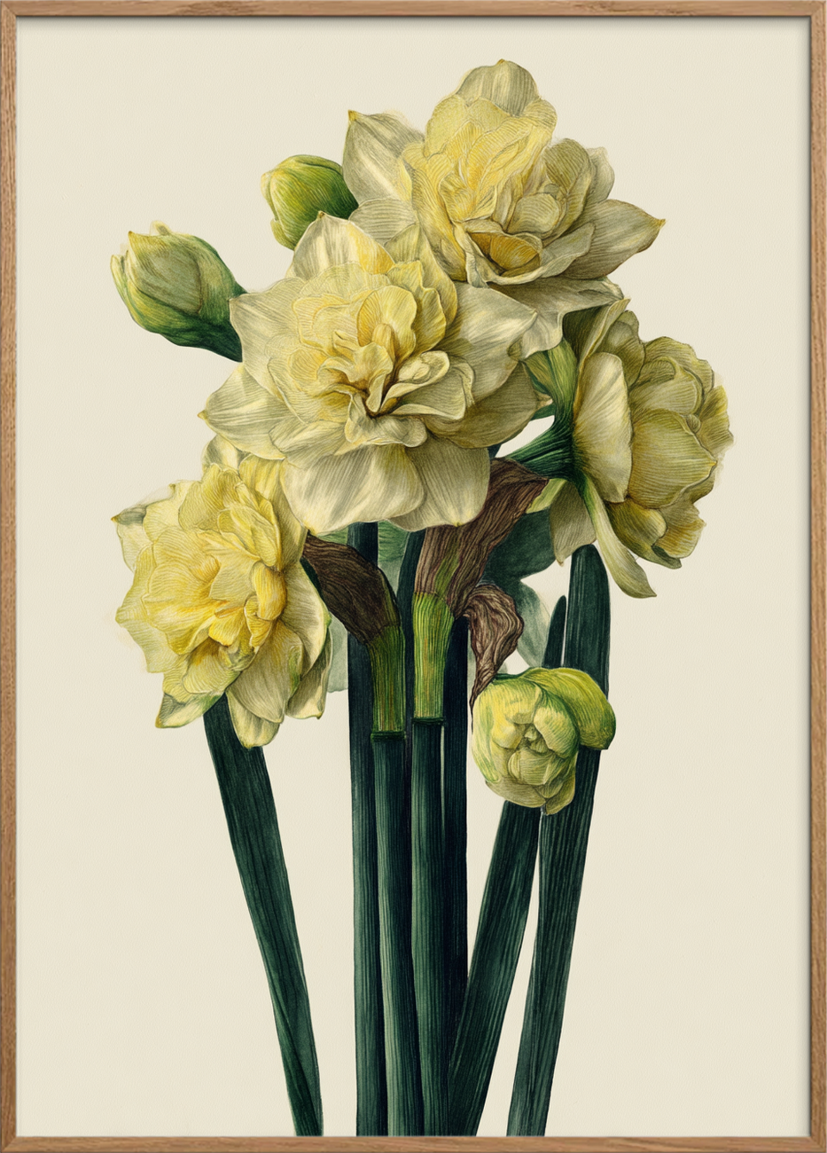 Morgenens blide hvisken - Oak Frame, No Border