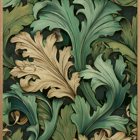 Svalende bladernes sus - Oak Frame, No Border