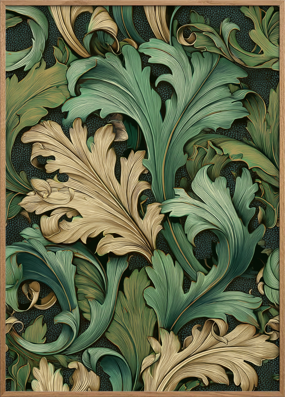 Svalende bladernes sus - Oak Frame, No Border