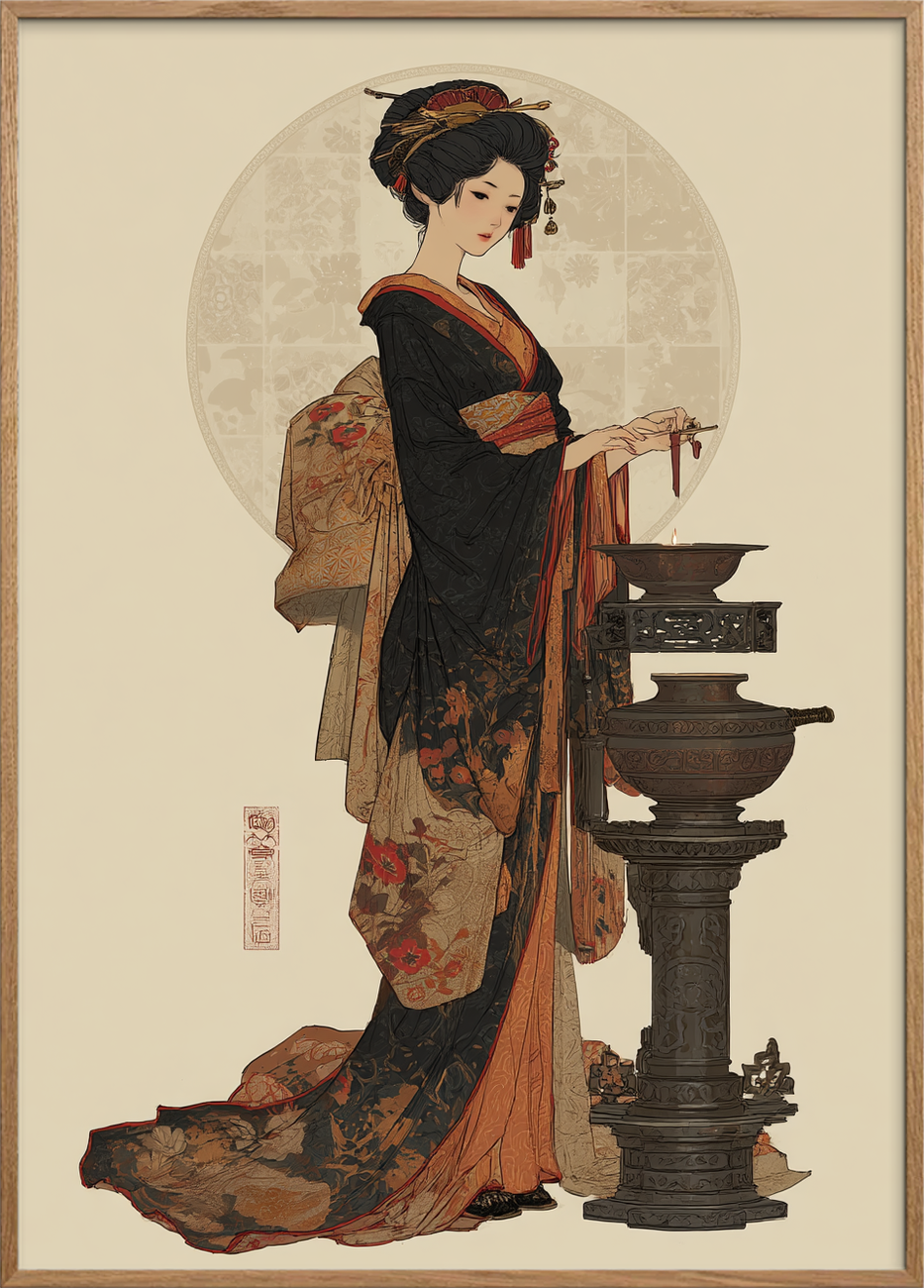 Røgens stille hvisken - Oak Frame, No Border