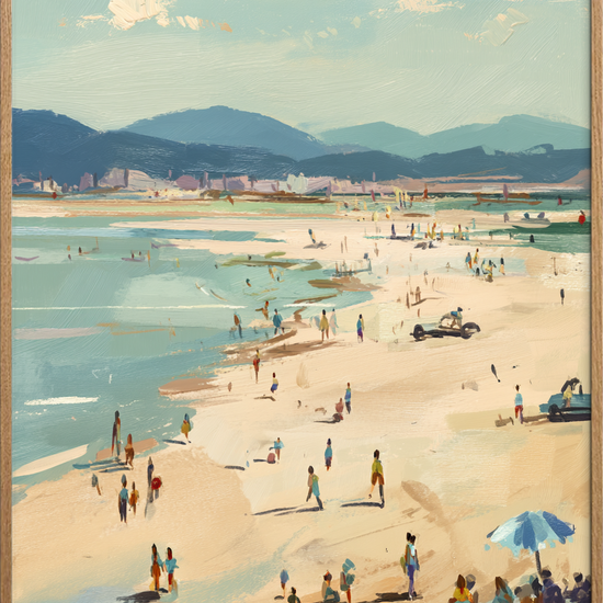 Saltets hvisken ved kysten - Oak Frame, No Border