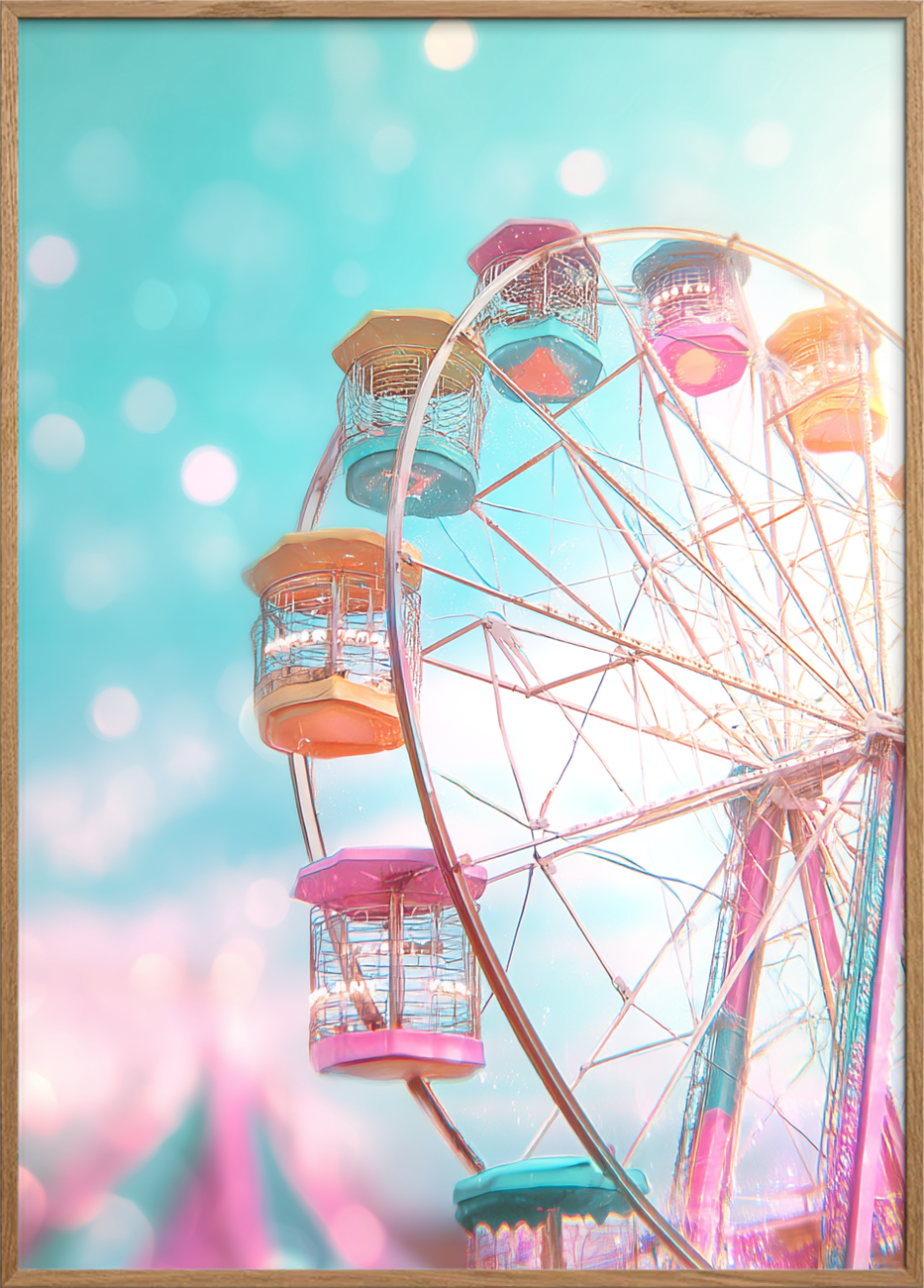 Smag af sukkerspind - Oak Frame, No Border