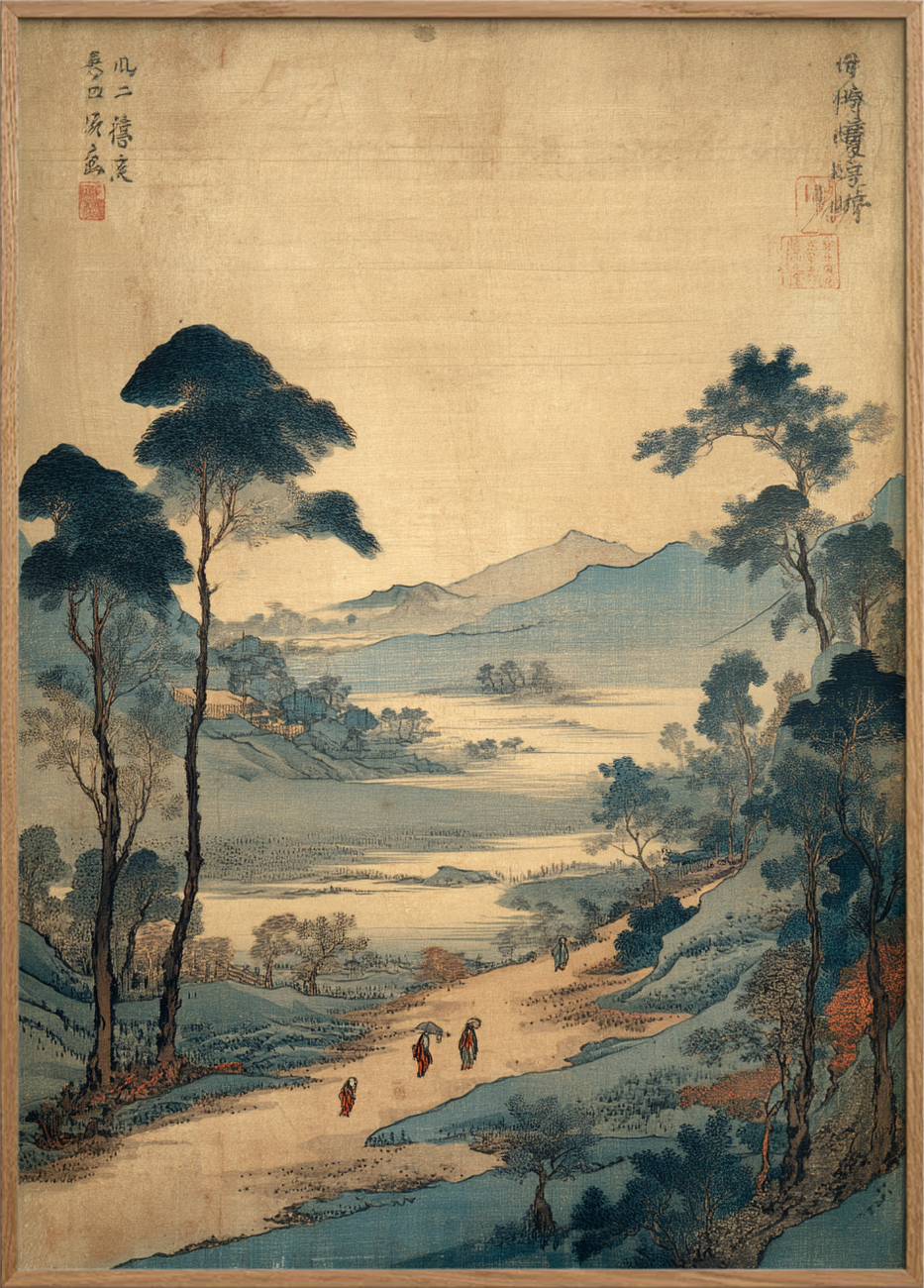 Horisontens stille hvisken - Oak Frame, No Border