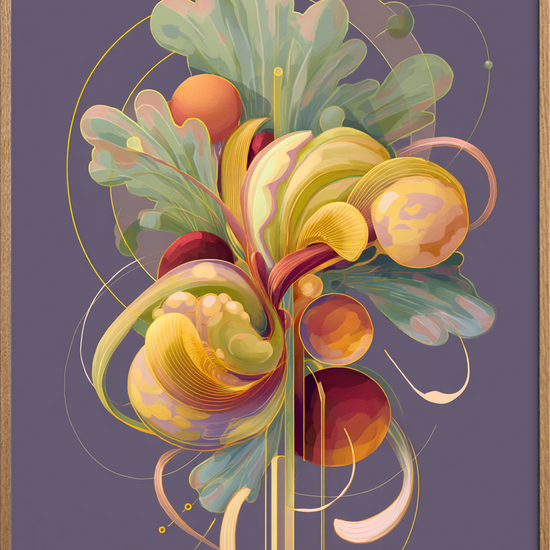 Hvisken fra gyldne blade - Oak Frame, No Border