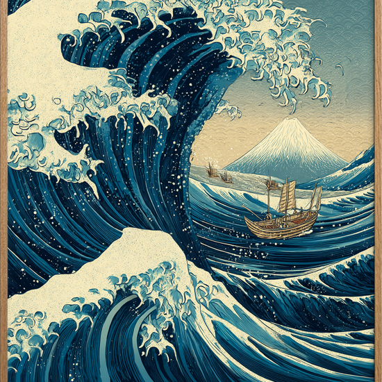 Bølgens brøl i mørket - Oak Frame, No Border